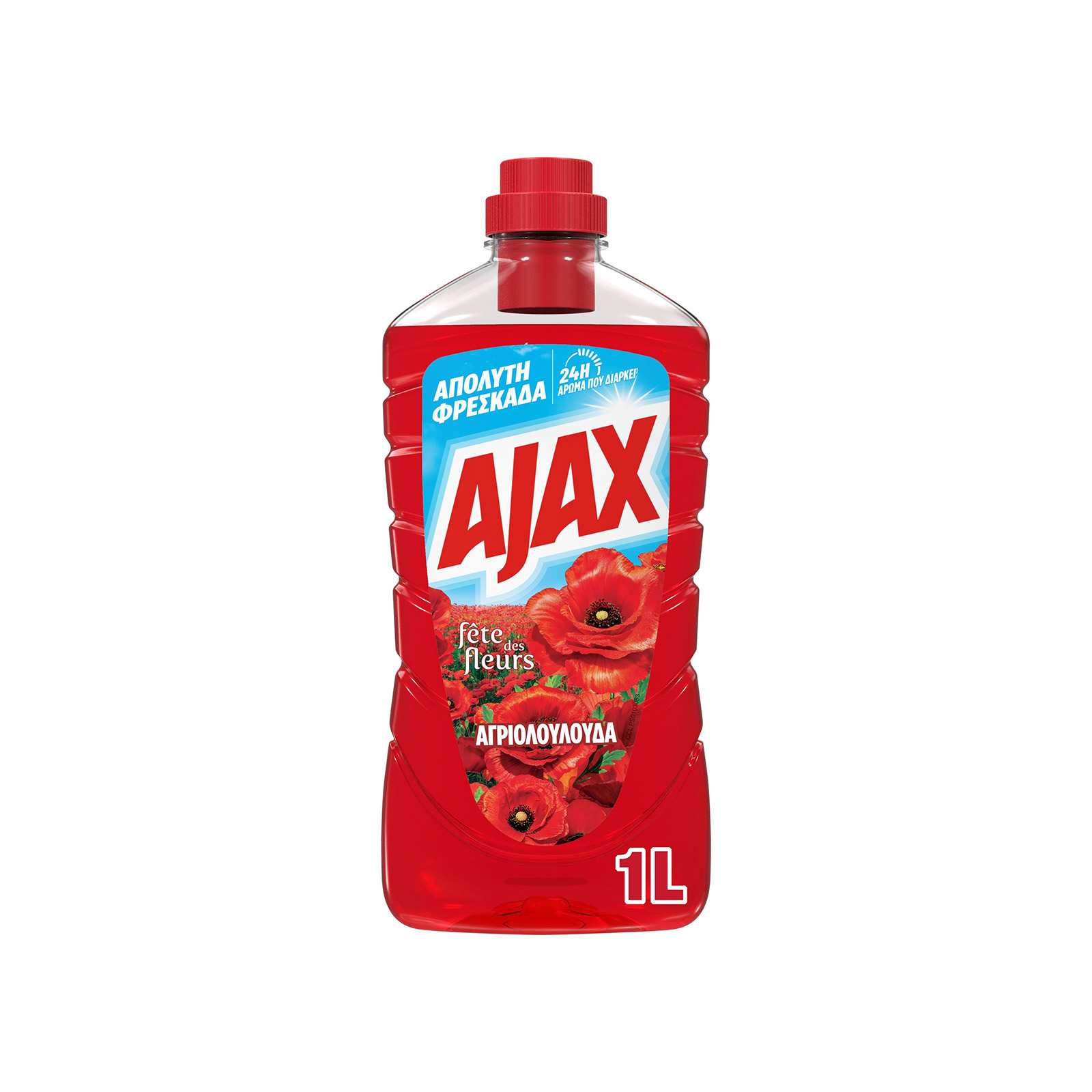 Ajax Γιορτή Λουλουδιών υγρό καθαριστικό οικιακής χρήσης αγριολούλουδα 1lt εικόνα 1