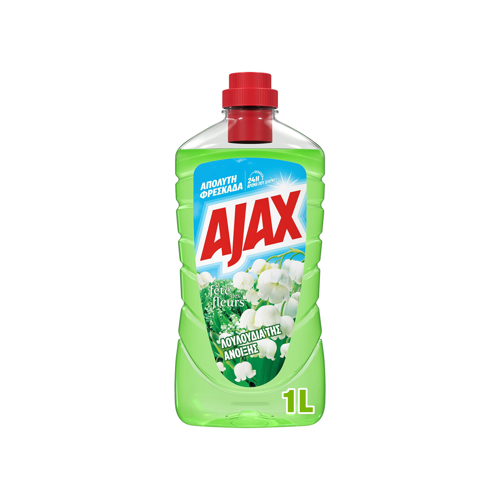 Ajax υγρό καθαριστικό πατώματος λουλούδια της άνοιξης 1lt εικόνα 1