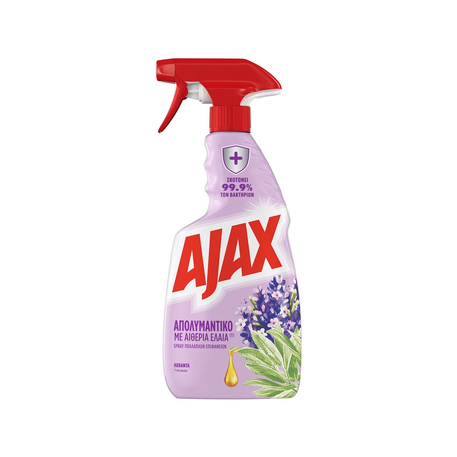 Ajax spray απολυμαντικό επιφανειών λεβάντα 500ml εικόνα 1