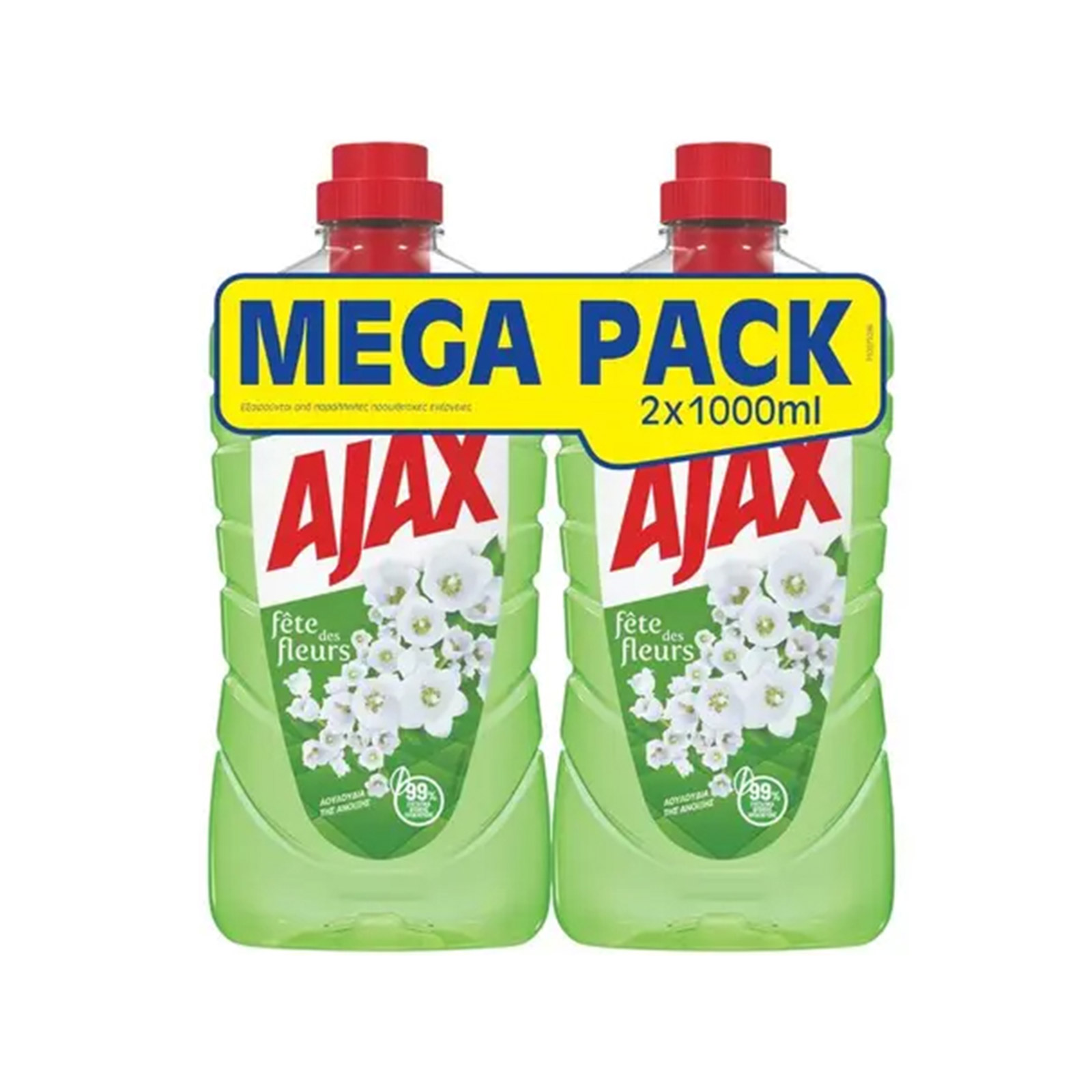 Ajax Fete des fleurs υγρό καθαριστικό οικιακής χρήσης λουλούδια της άνοιξης 2x1lt εικόνα 1