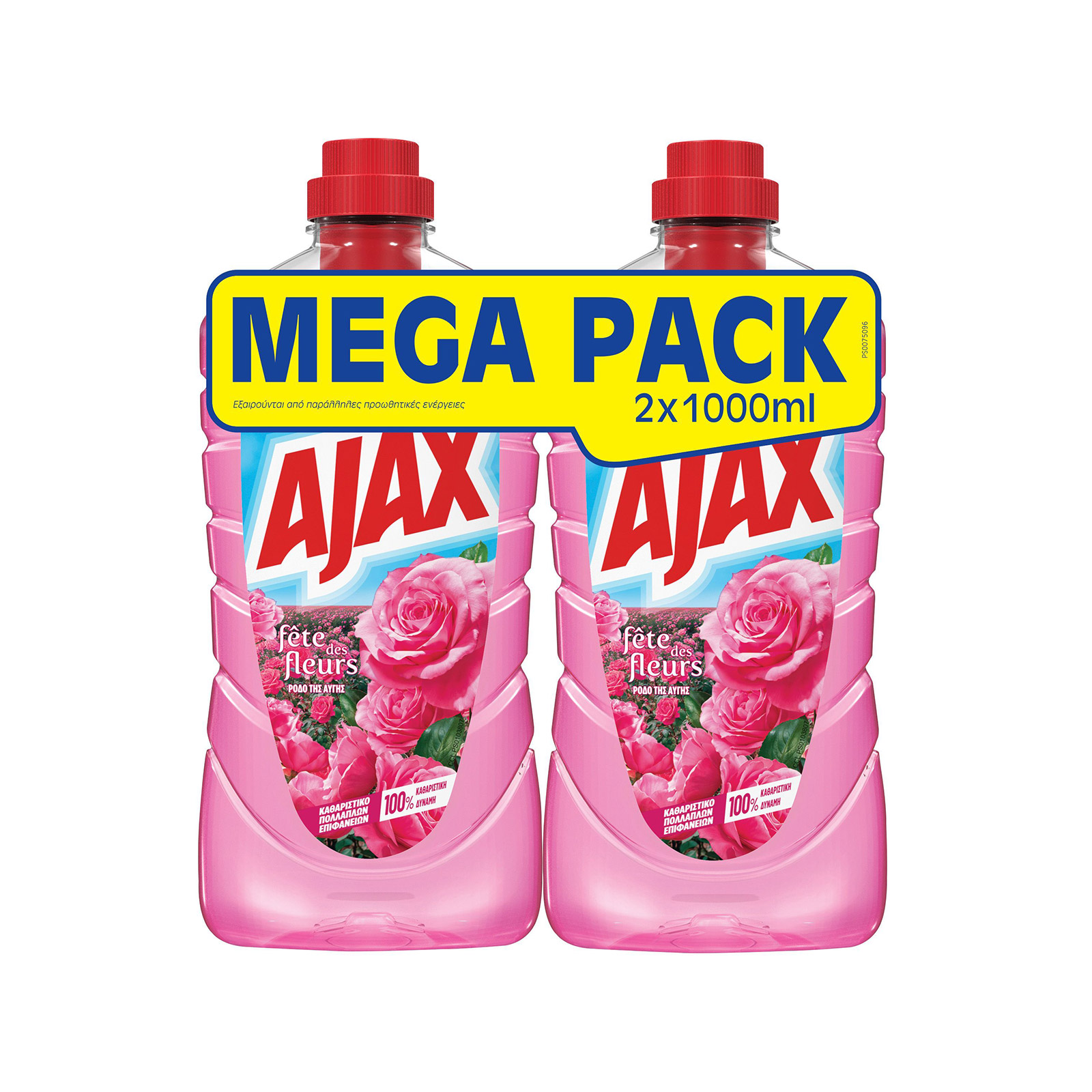 Ajax Fete des fleurs υγρό καθαριστικό οικιακής χρήσης ρόδο της αυγής 2x1lt εικόνα 1