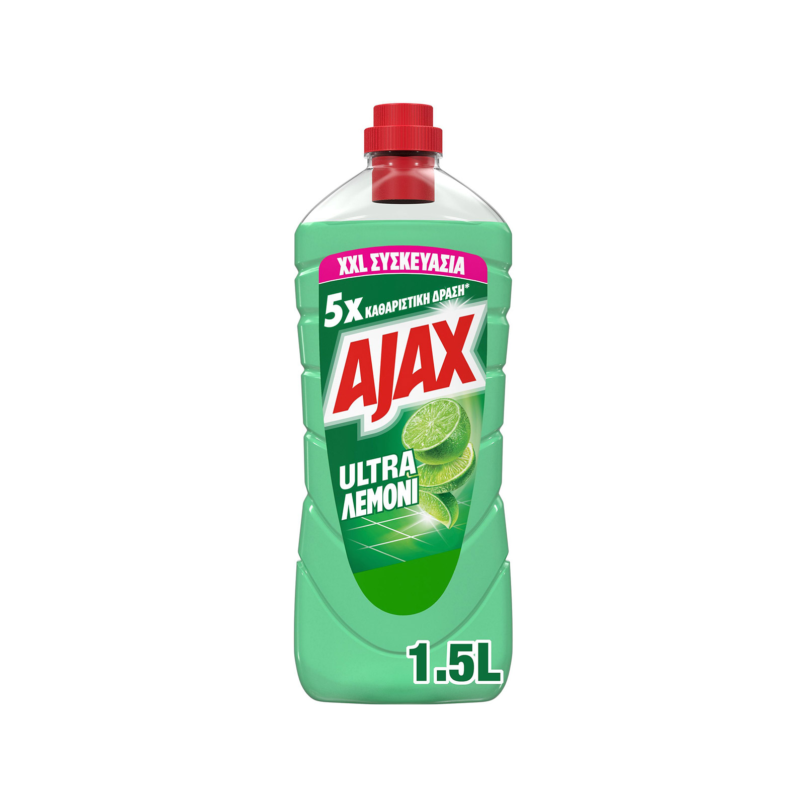 Ajax Ultra υγρό καθαριστικό οικιακής χρήσης λεμόνι 1500ml εικόνα 1