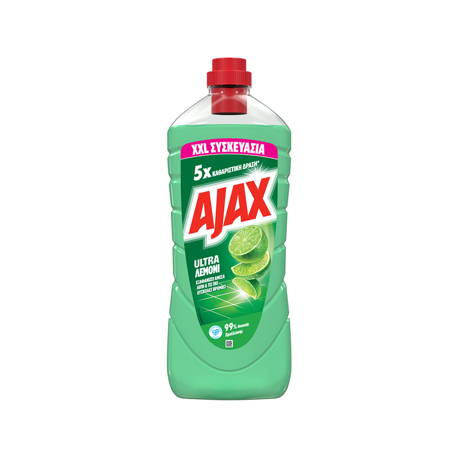 Ajax Ultra υγρό καθαριστικό οικιακής χρήσης λεμόνι 1500ml εικόνα 1