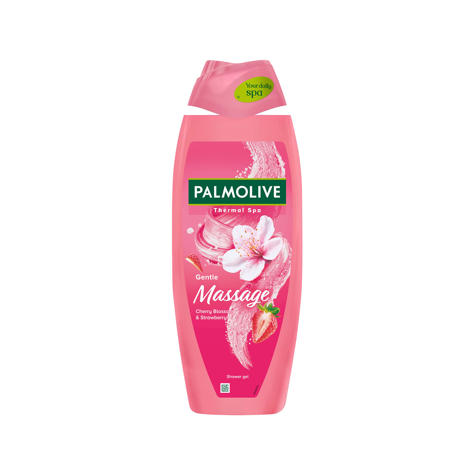Palmolive Massage αφρόλουτρο cherry blossom & strawberry 650ml εικόνα 1
