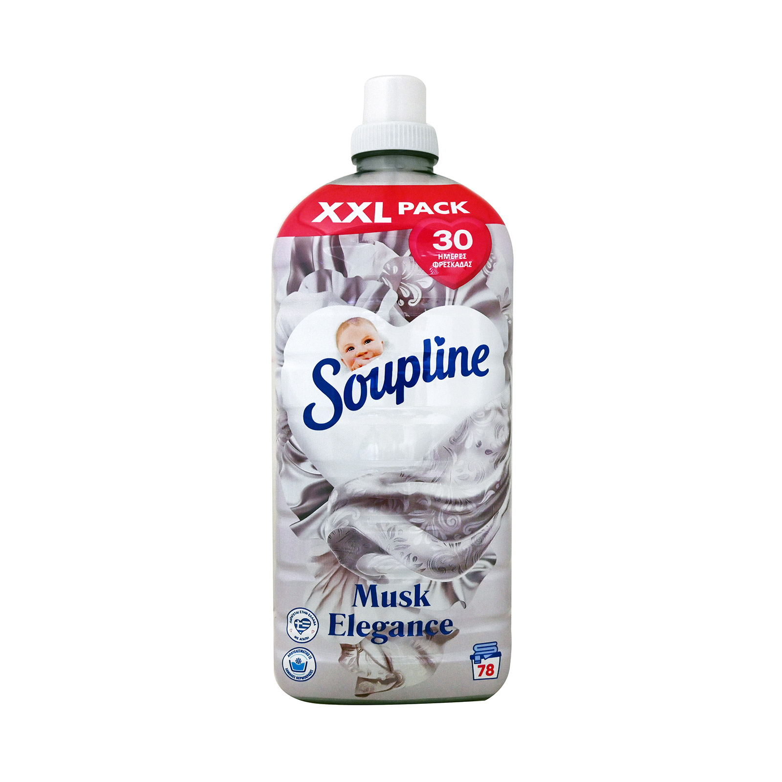 Soupline μαλακτικό ρούχων συμπυκνωμένο musk elegance 1638 ml 78μεζ εικόνα 1
