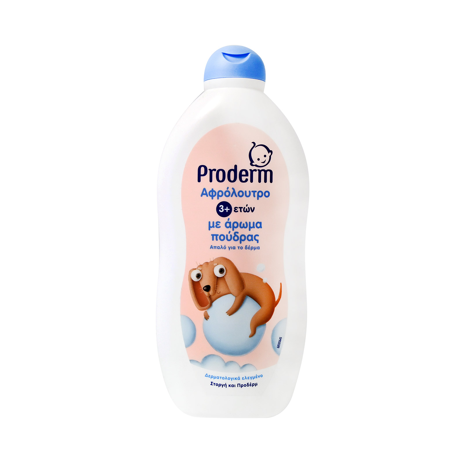 Proderm Kids αφρόλουτρο παιδικό πούδρα +3 ετών 500ml εικόνα 1