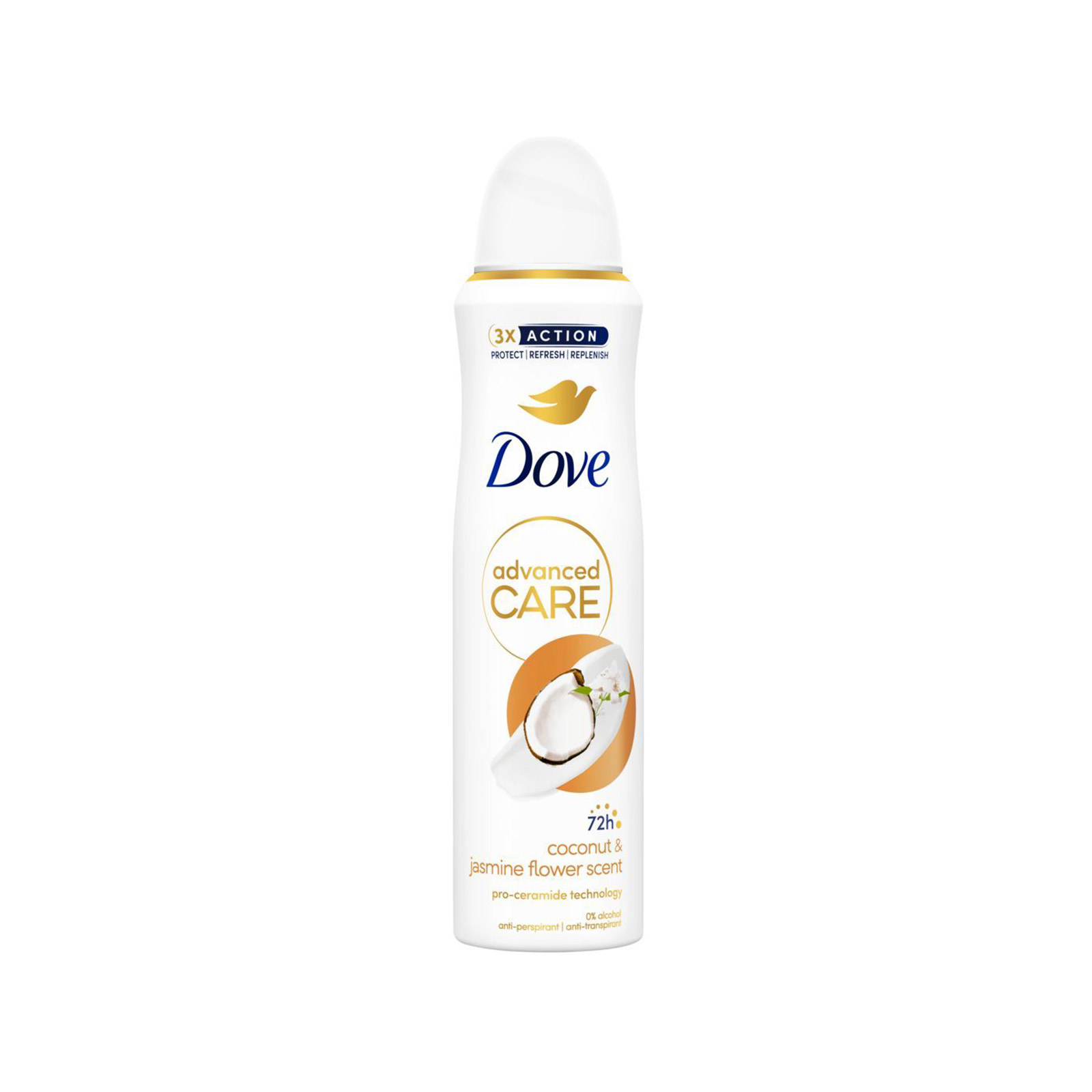Dove Advanced Care body deodorant Coconut 150ml image 1