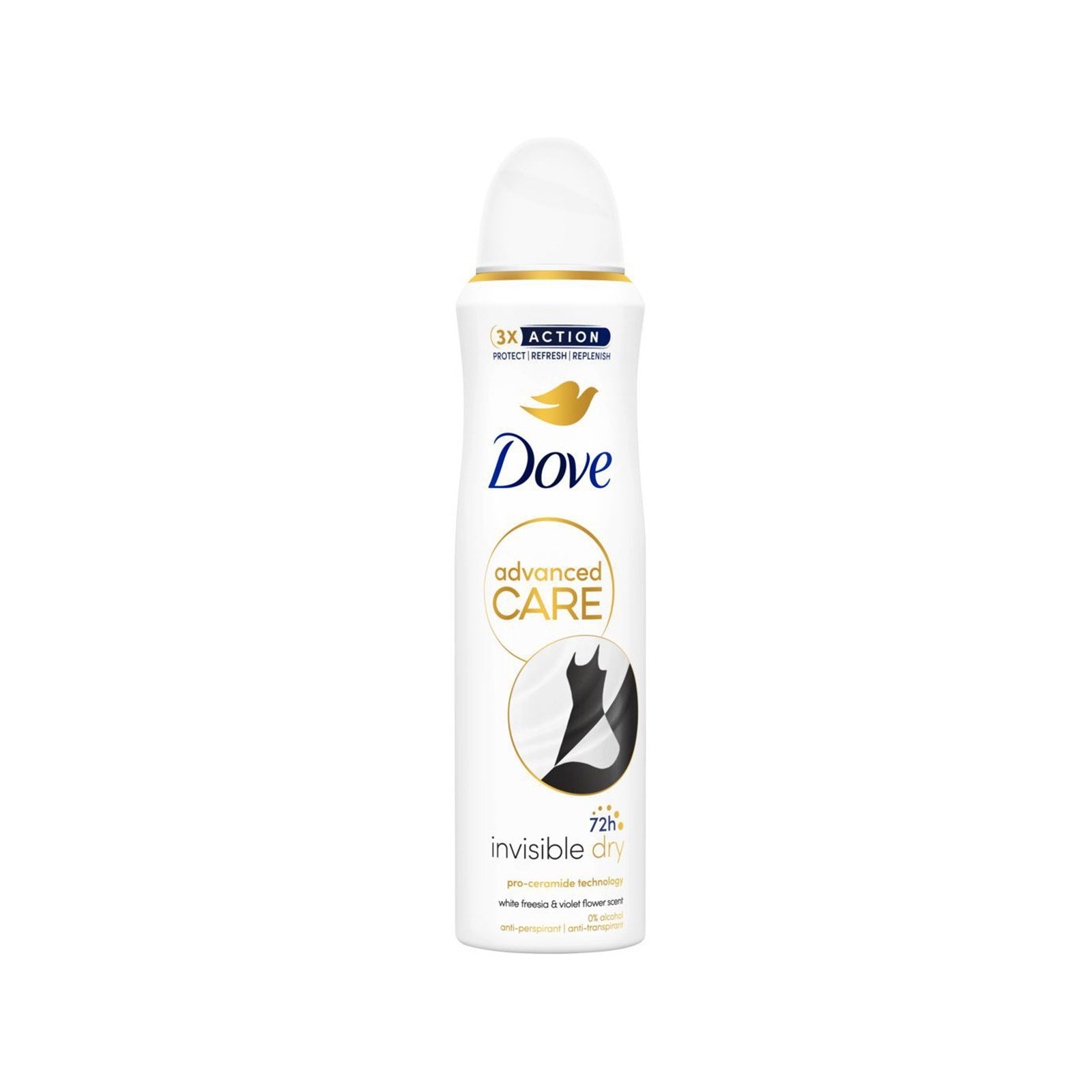 Dove Invisible spray αποσμητικό 150ml εικόνα 1