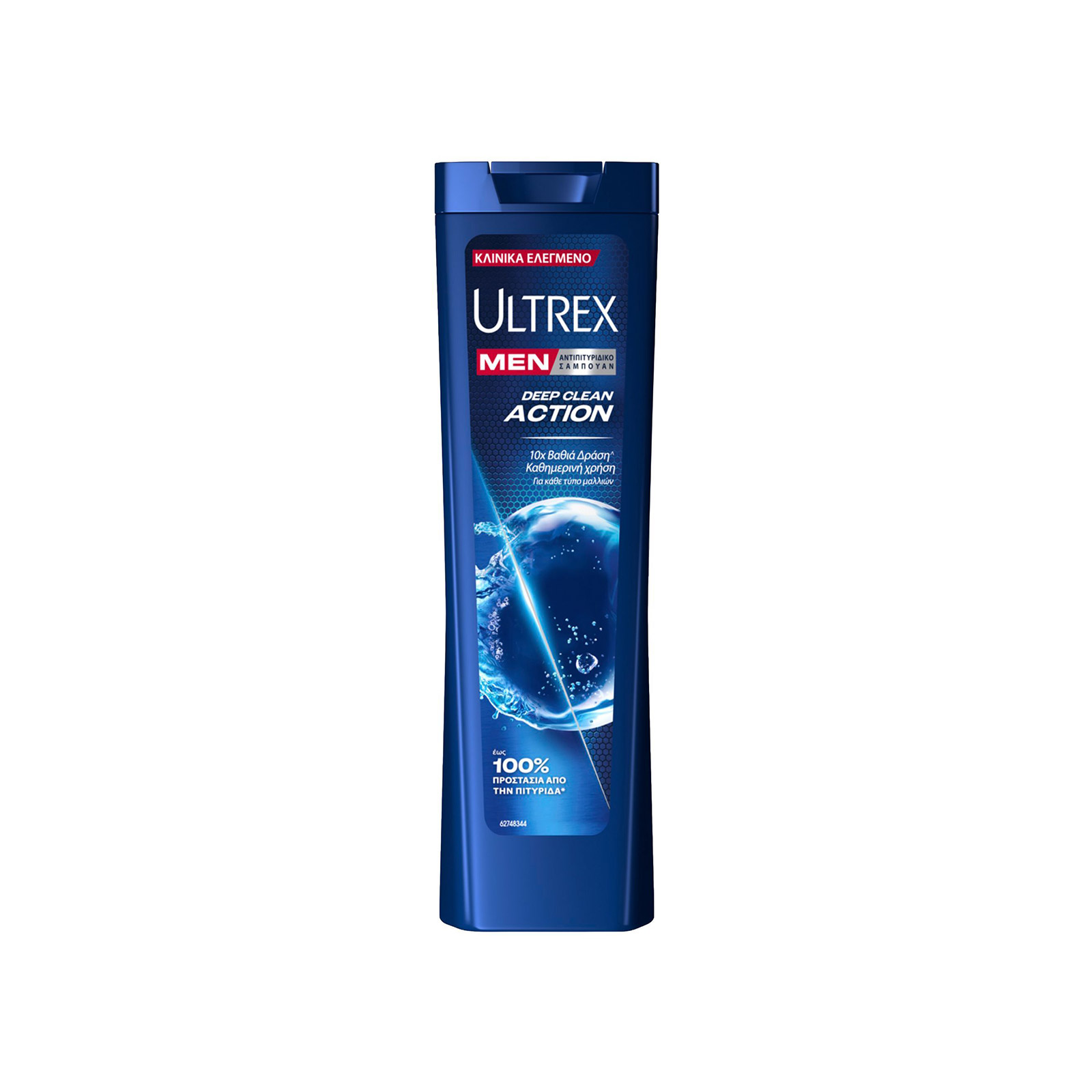 Ultrex Men / deep clean action σαμπουάν αντιπιτυριδικο αντρικό 225ml εικόνα 1