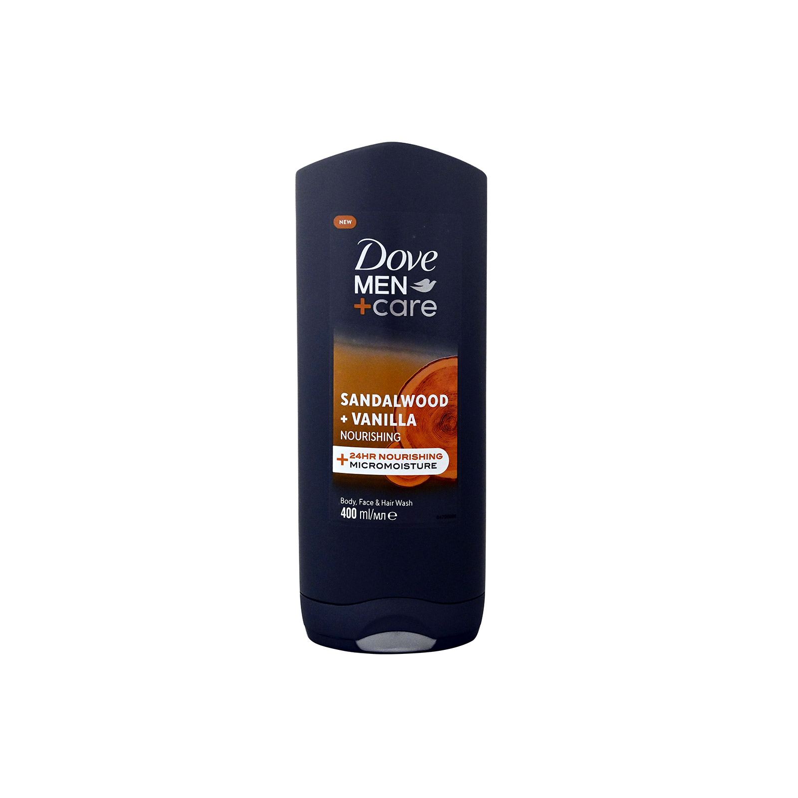 Dove Men Care αφρόλουτρο sandalwood + vanilla 400ml εικόνα 1