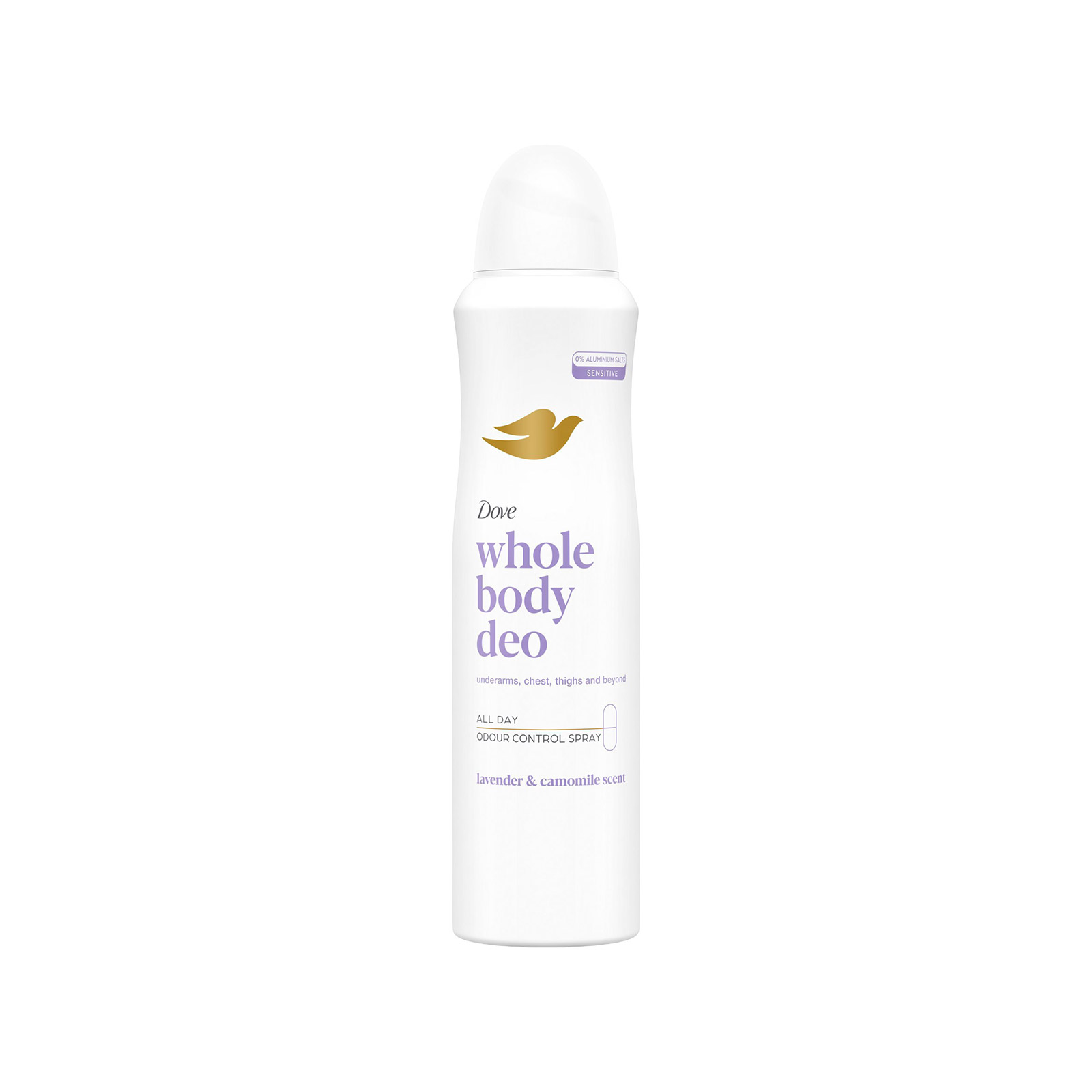 Dove Whole Body αποσμητικό σώματος lavender & camomile 150ml εικόνα 1