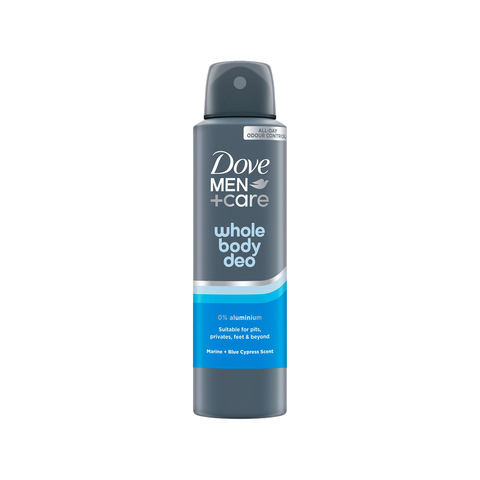 Dove Men -whole body αποσμητικό σώματος marine + blue cypress 150ml εικόνα 1