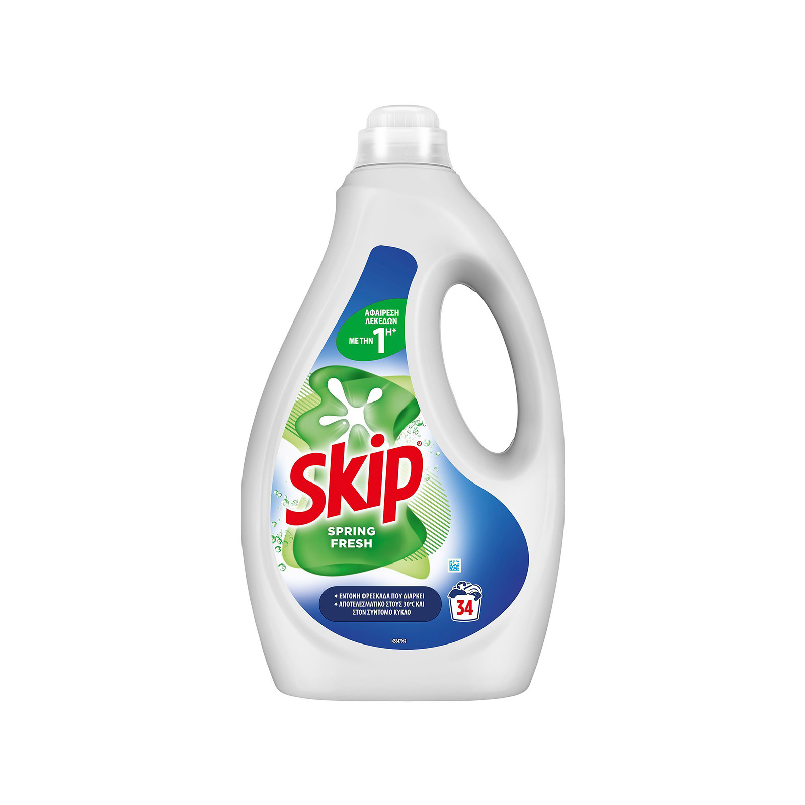 Skip υγρό απορρυπαντικό πλυντηρίου ρούχων spring fresh 1.53lt 34μεζ εικόνα 1