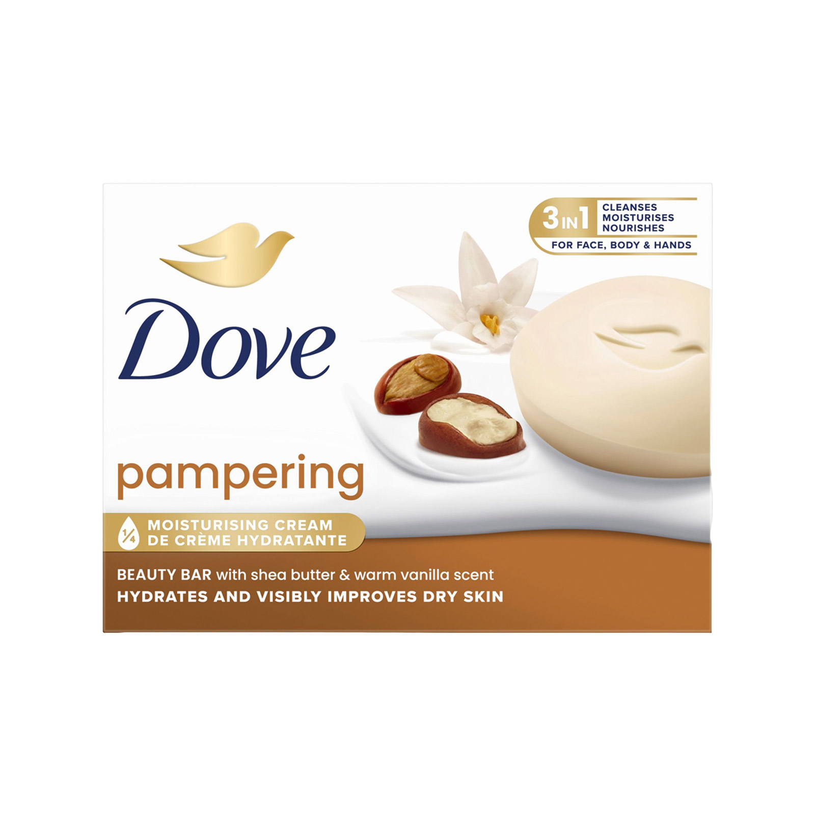 Dove σαπούνι shea butter 90g εικόνα 1