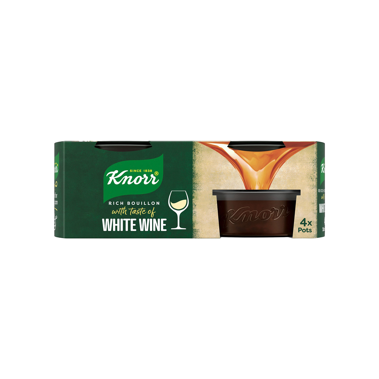 Knorr ζωμός σε ρευστή μορφή εκχύλισμα λευκού κρασιού 4x26g εικόνα 1