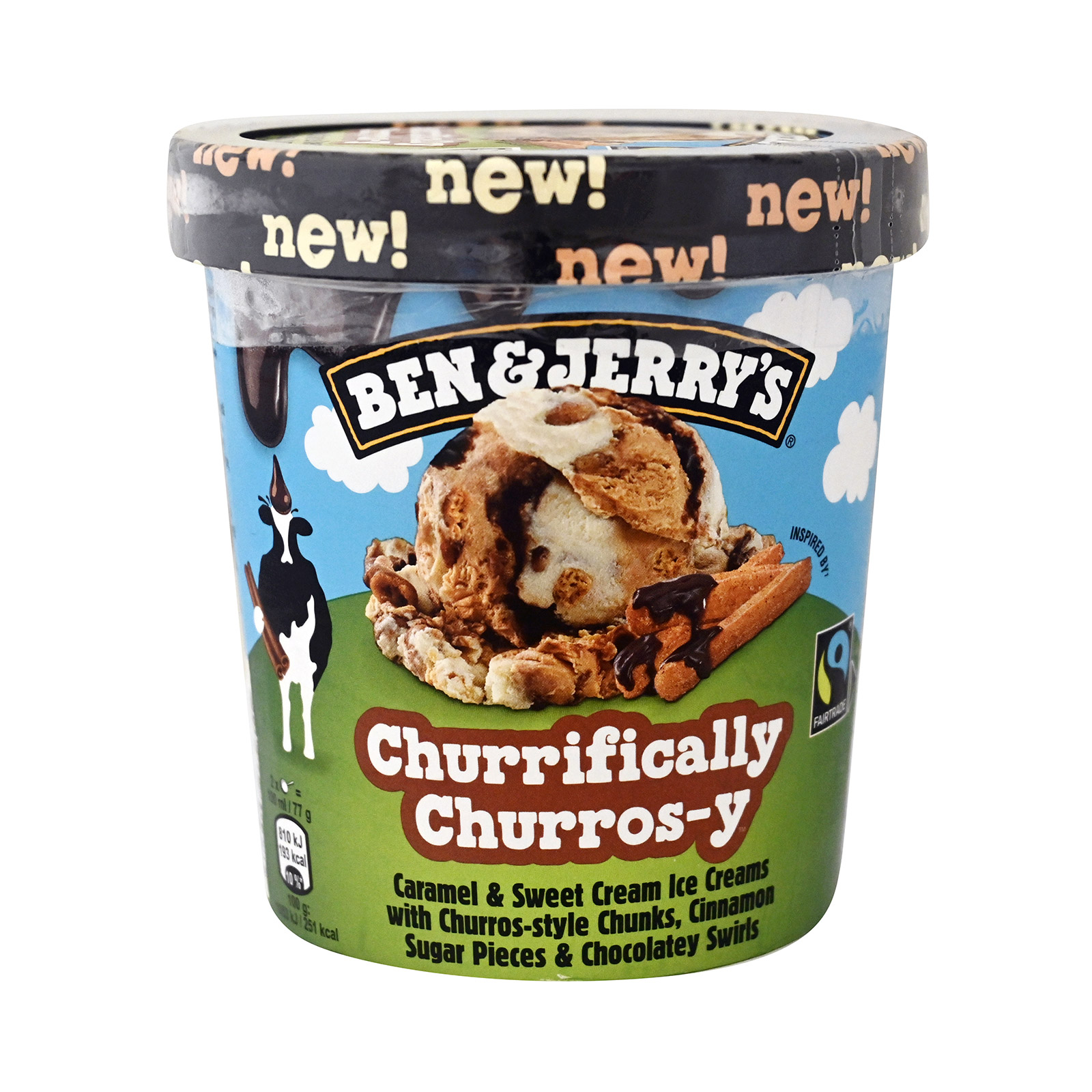 Ben & Jerry's παγωτό οικογενειακό churrifically churros-y 465ml εικόνα 1