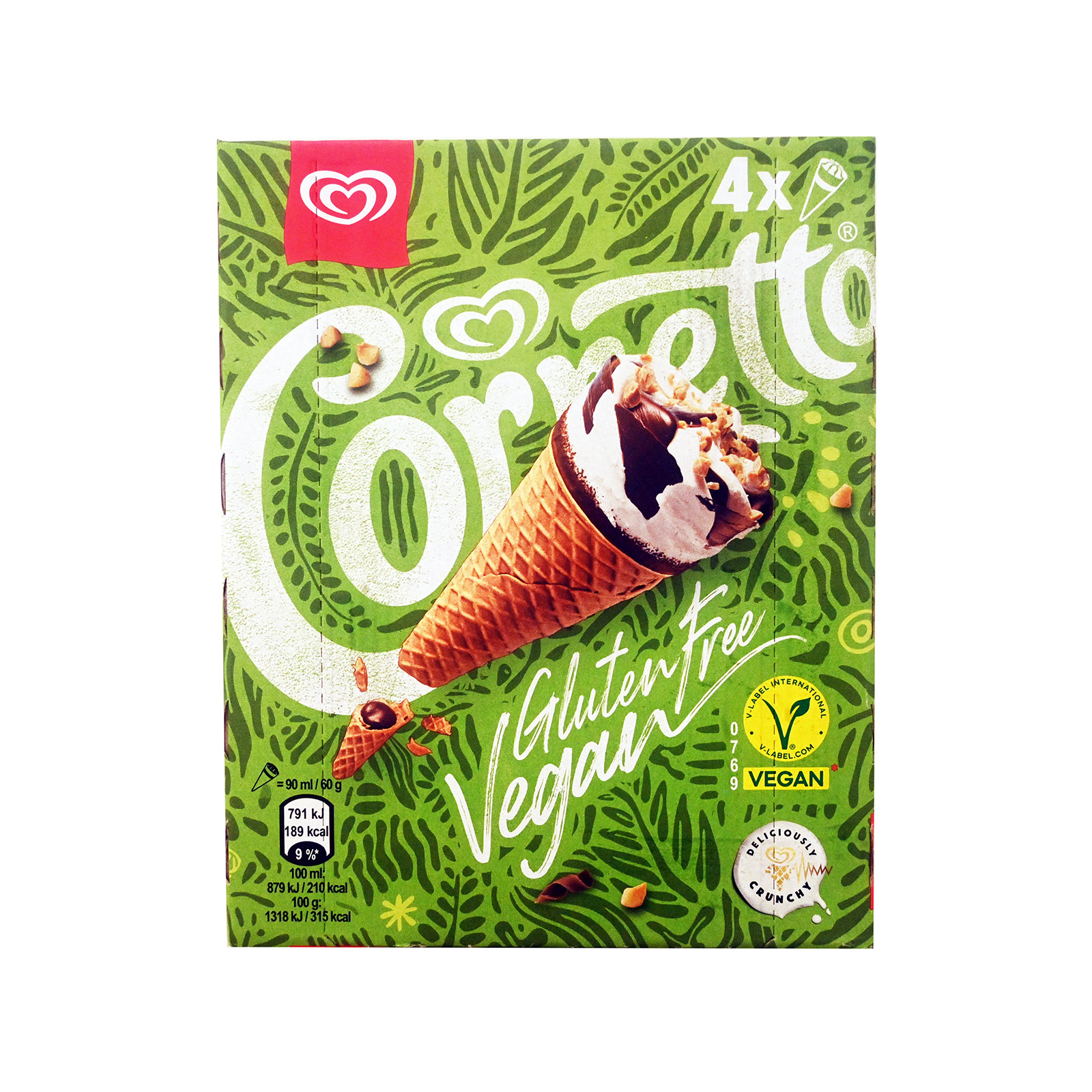 Algida Cornetto παγωτό πολυσυσκευασία πύραυλος 4x90ml εικόνα 1