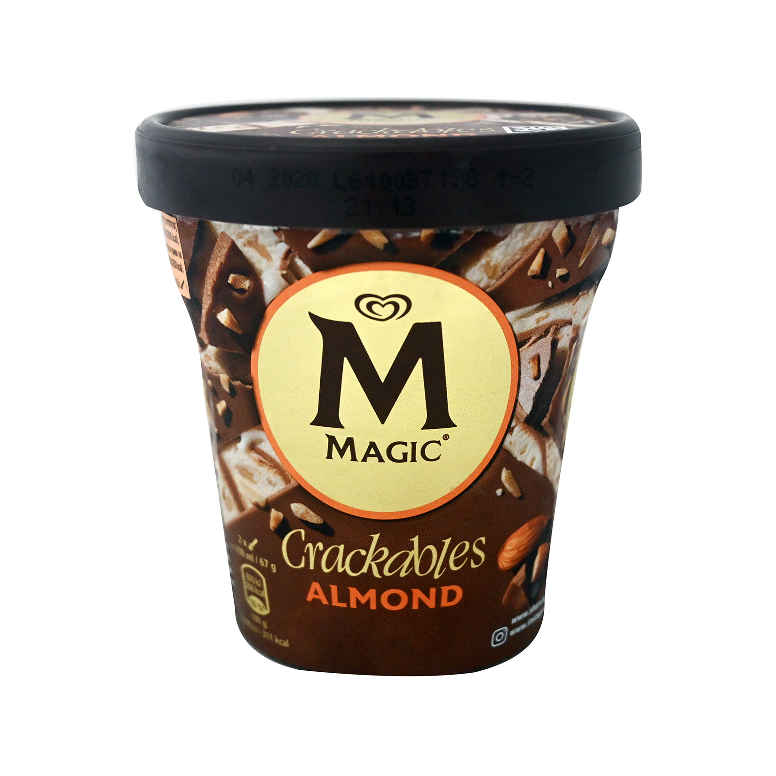 Magic Crackables παγωτό οικογενειακό almond 440ml εικόνα 1