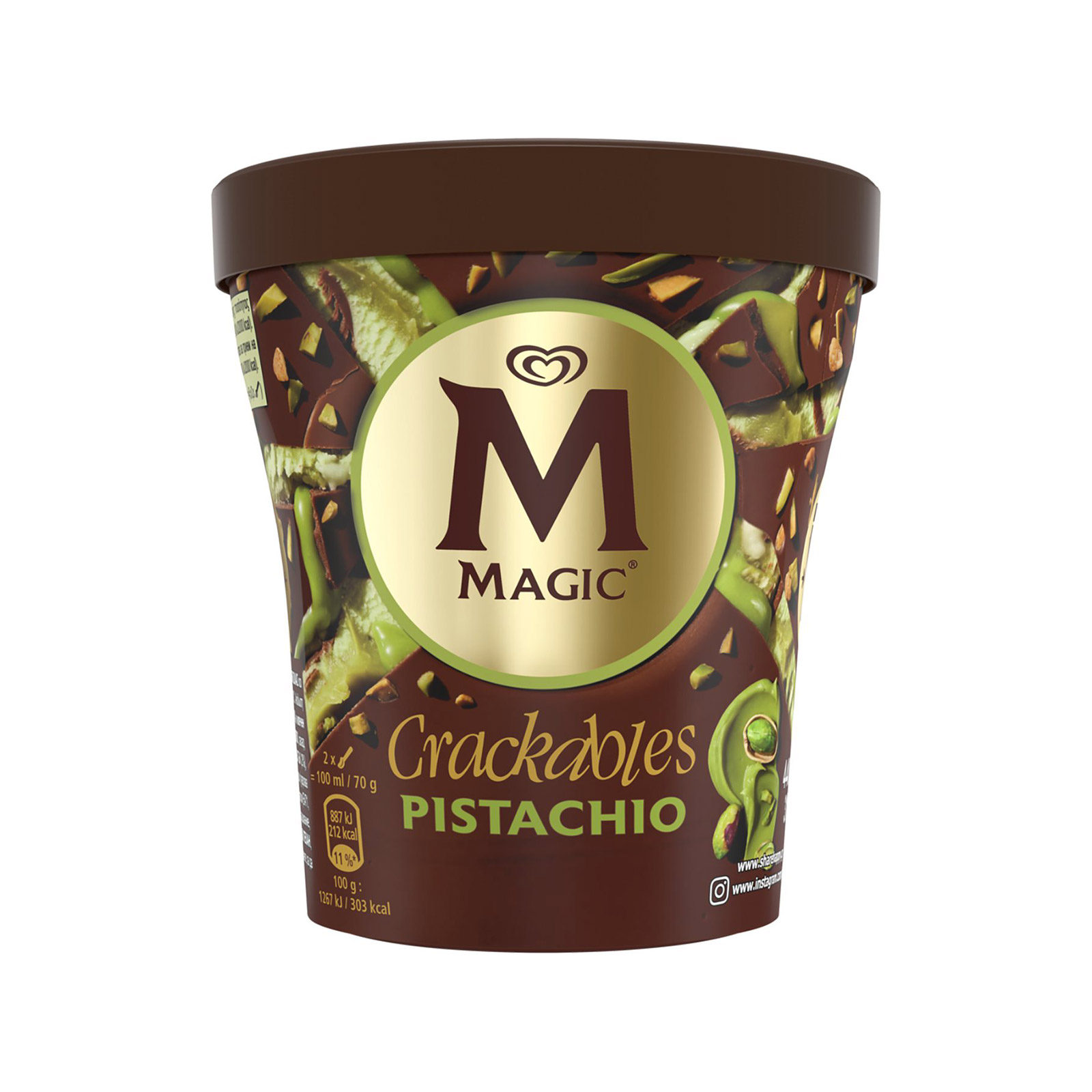 Εβγα Crackables παγωτό οικογενειακό φιστίκι 440ml εικόνα 1