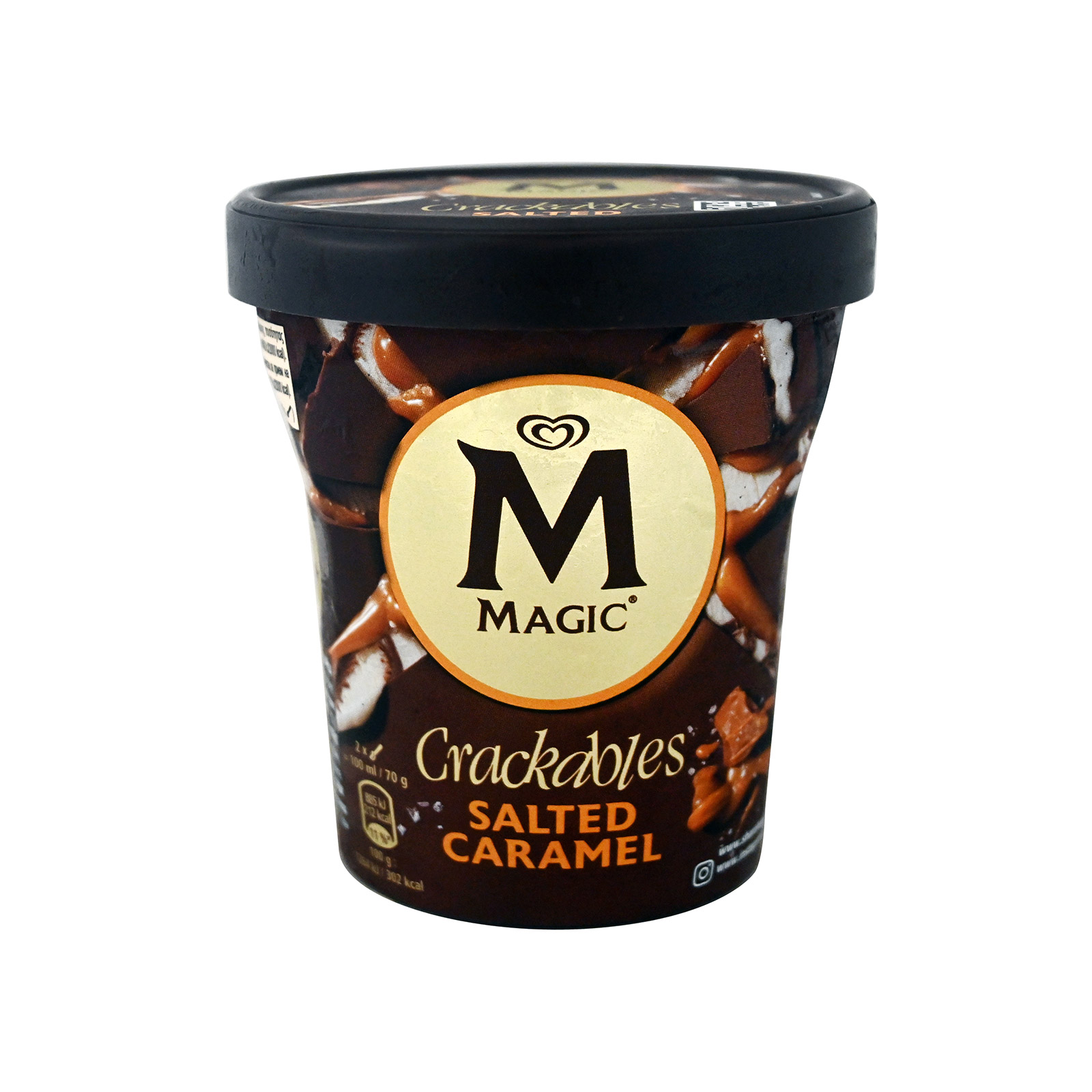 Magic Crackables παγωτό οικογενειακό salted caramel 440ml εικόνα 1