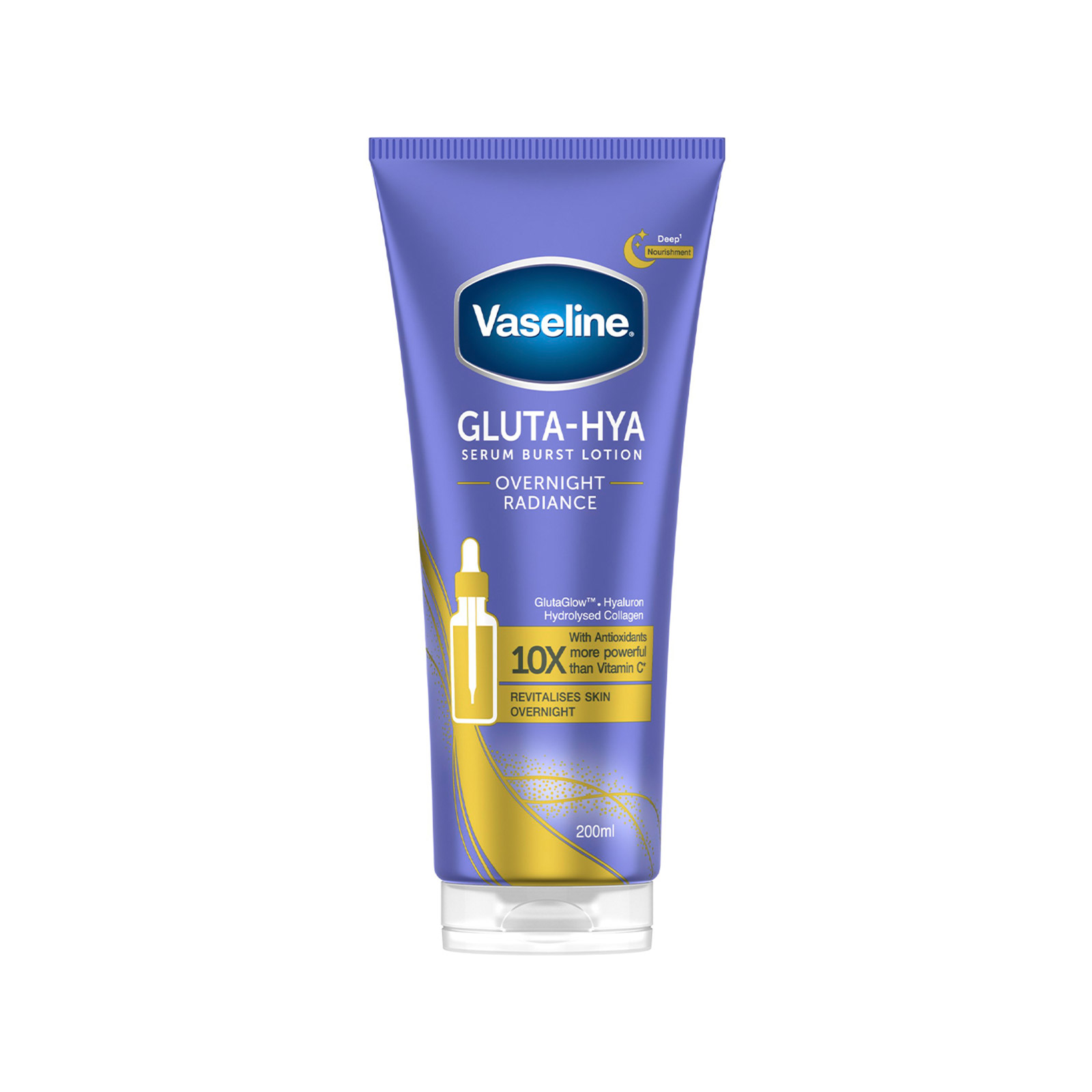 Vaseline Gluta - Hya Overnight Radiance serum lotion 200ml εικόνα 1