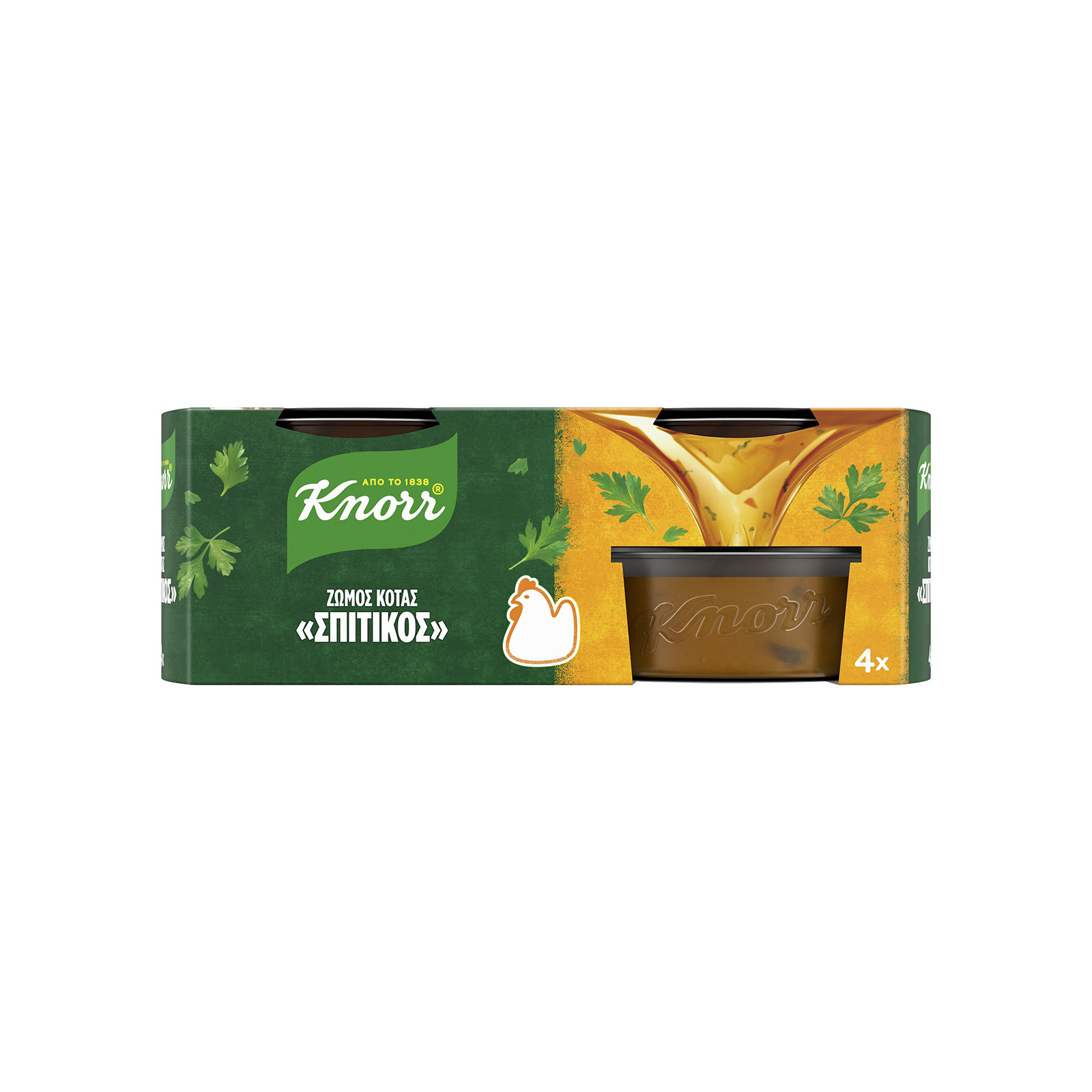 Knorr Σπιτικός ζωμός σε ρευστή μορφή κότας 112g εικόνα 1