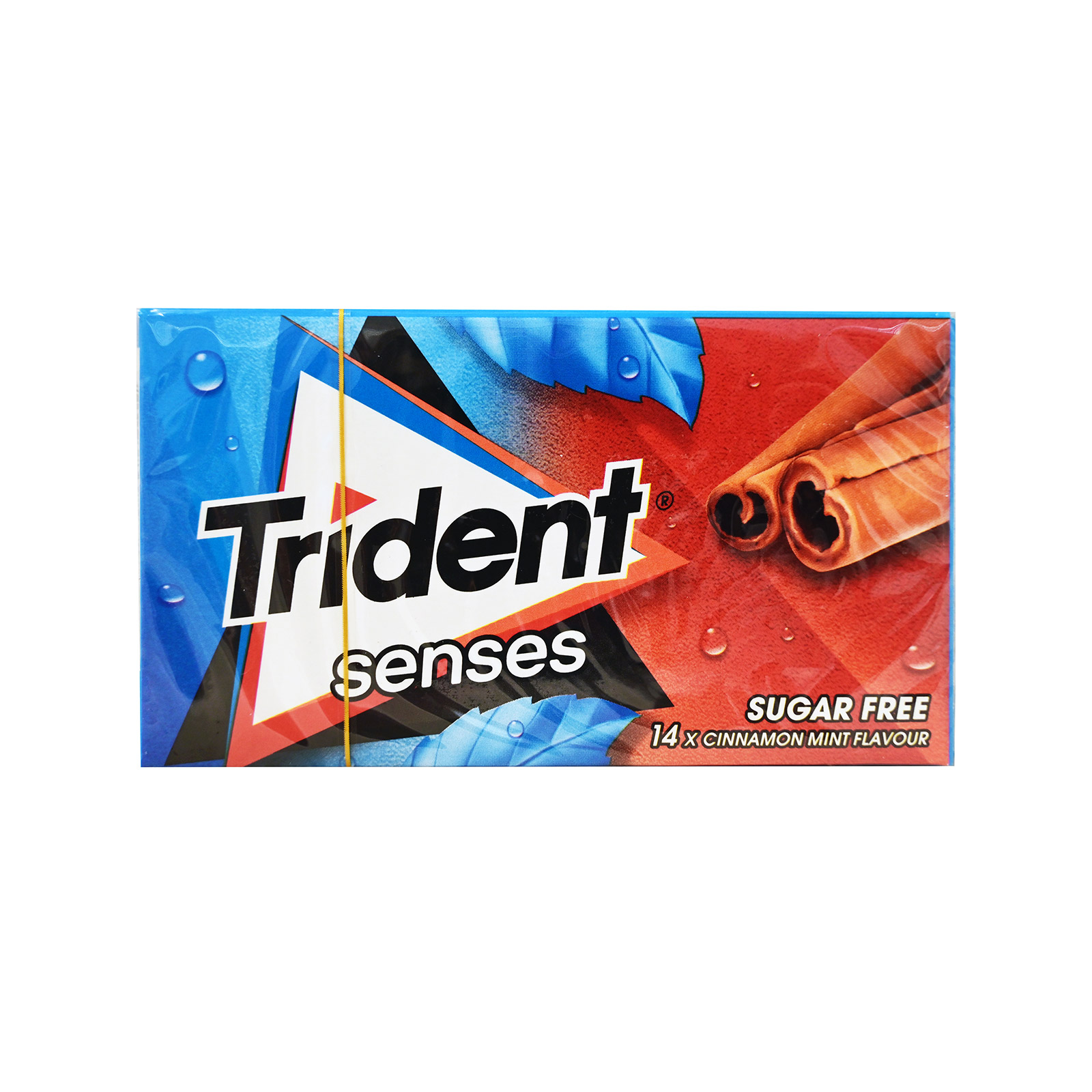 Trident Senses chewing gum cinnamon mint 27g image 1