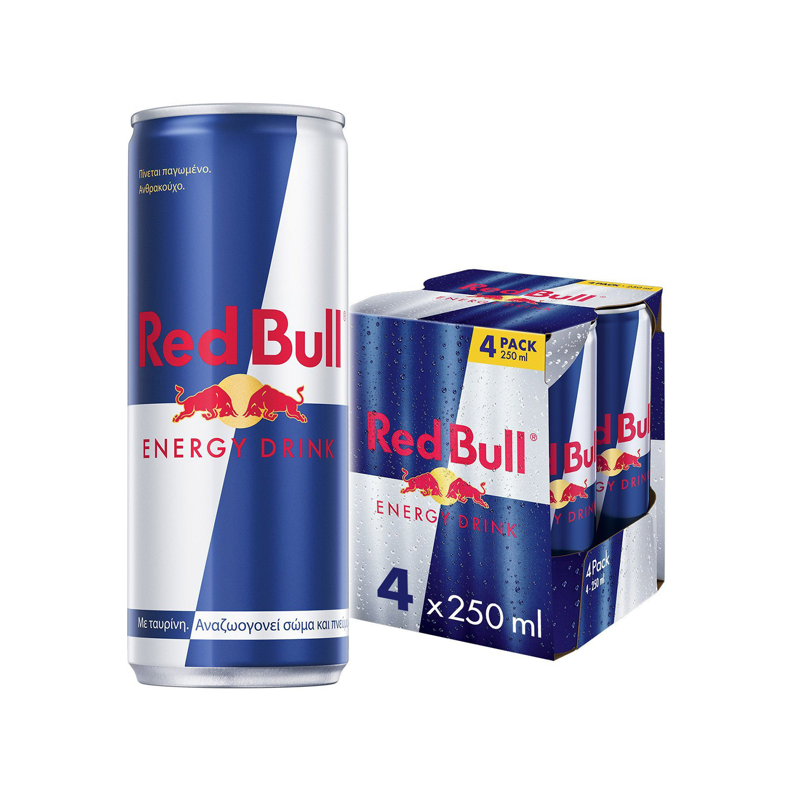 Red Bull ενεργειακό ποτό 4x250ml εικόνα 1