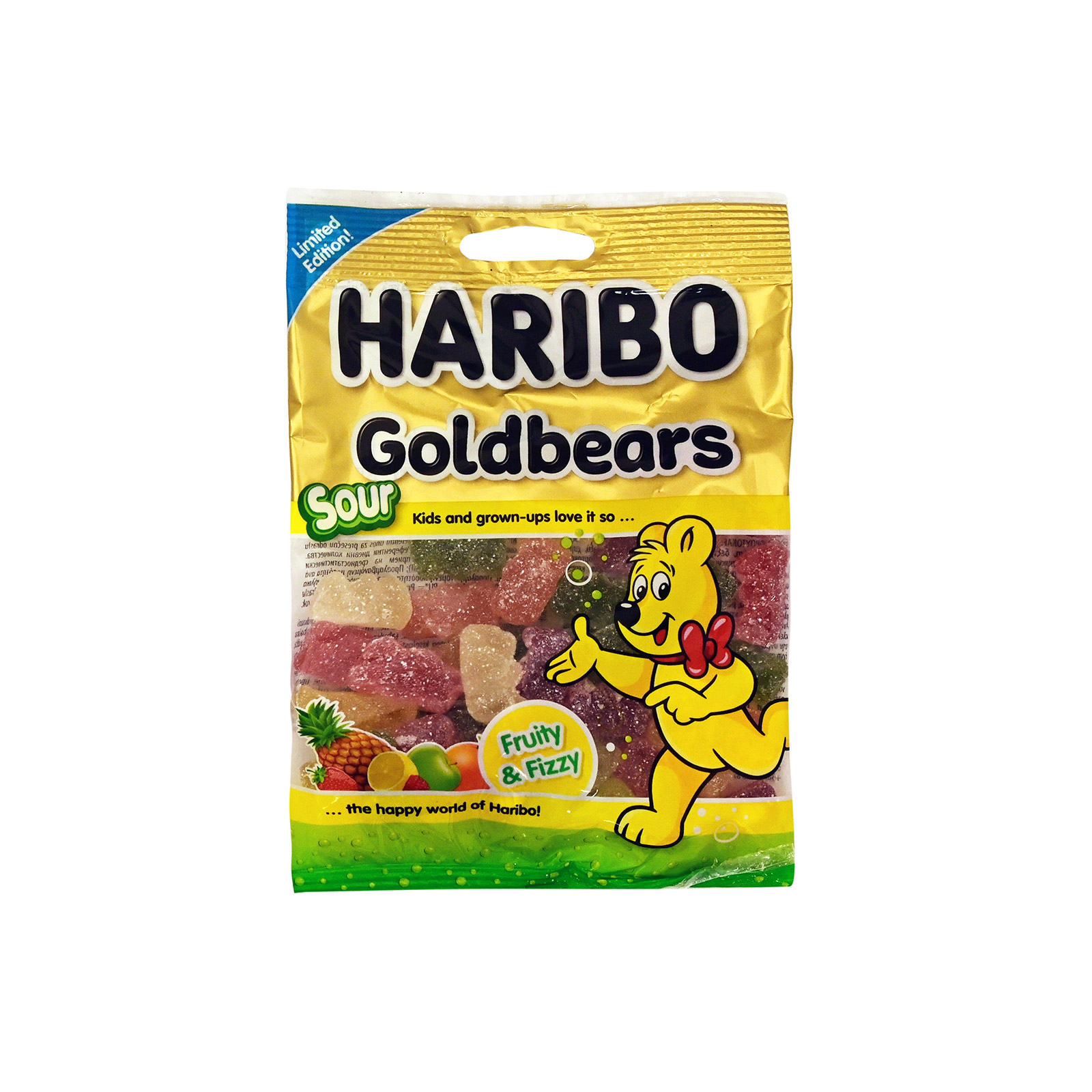 Haribo Gold bears Gummies sour 100g image 1