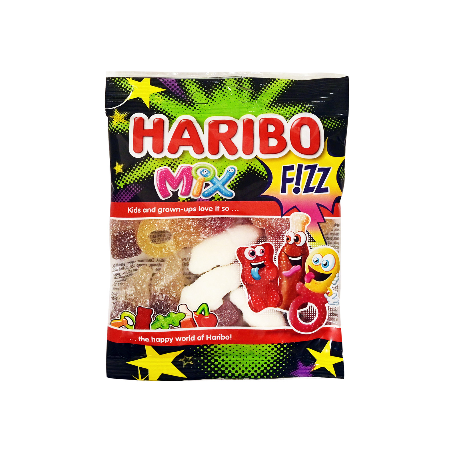 Haribo Mix fizz ζελεδάκια 100g εικόνα 1
