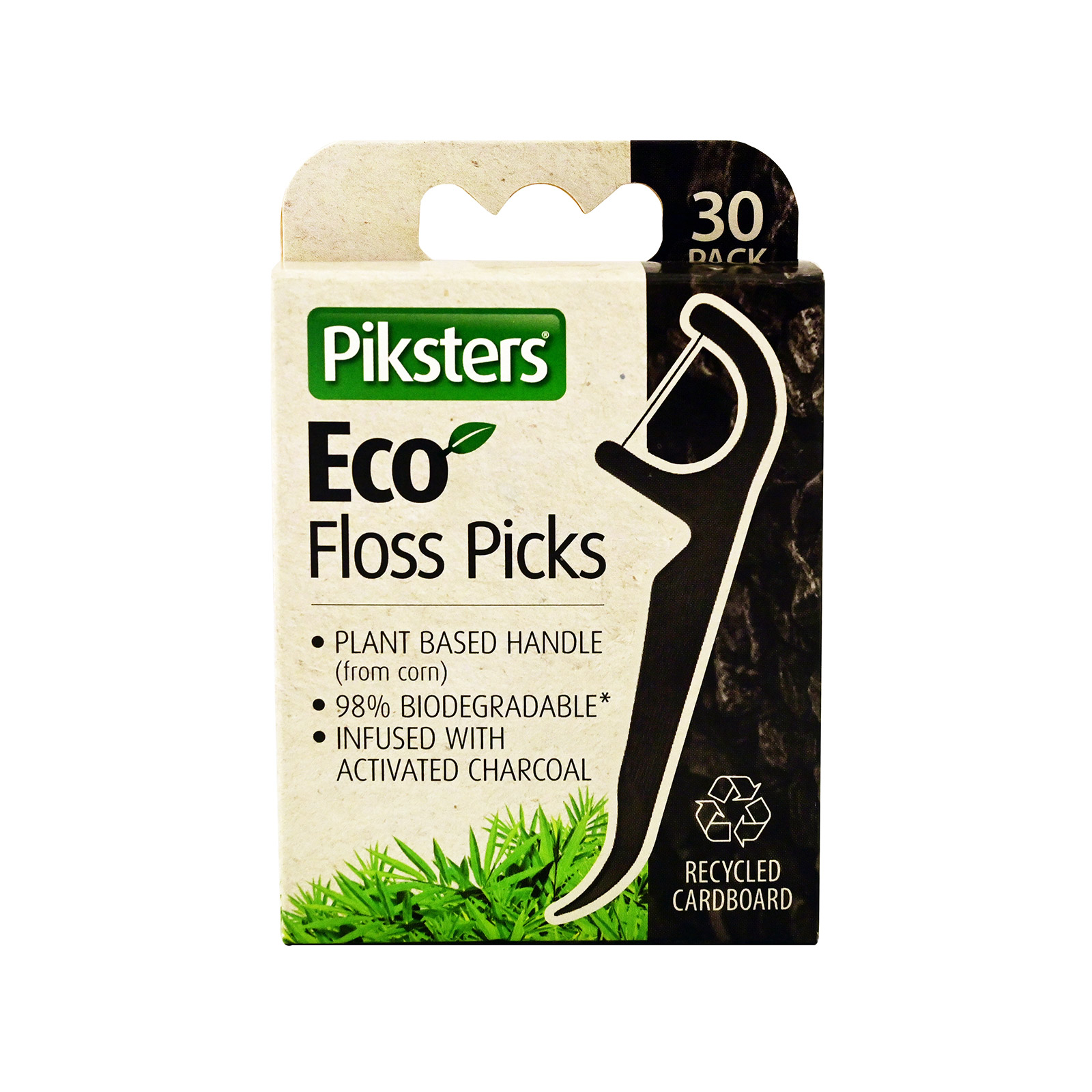 Piksters Floss picks οδοντικό νήμα με λαβή 30τεμ εικόνα 1