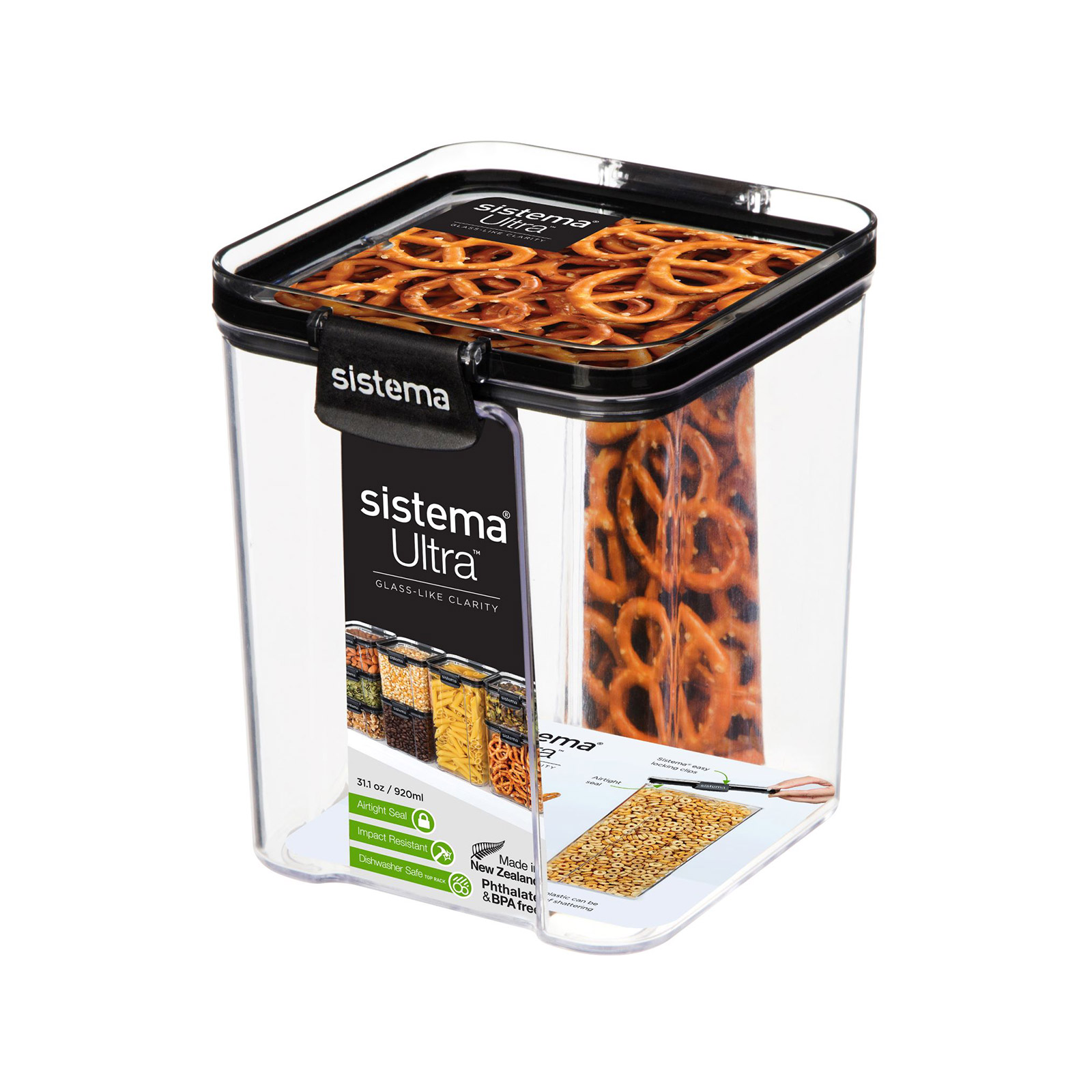 Sistema Ultra δοχείο αποθήκευσης τροφίμων τετράγωνο 920ml εικόνα 1