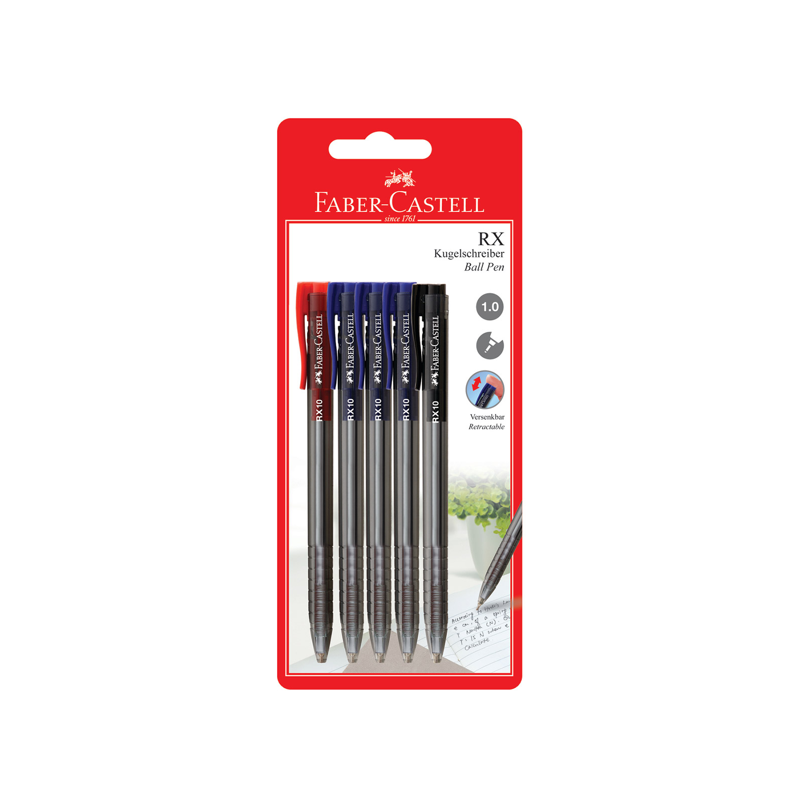 Faber Castell Semi-gel στυλό 5τεμ εικόνα 1